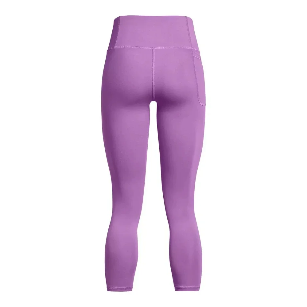 Women's Under Armour Motion High-Waisted 7/8 Ankle Leggings Purple Phone Pocket